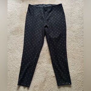 Chico’s Stylish Black Polka Dot Leggings